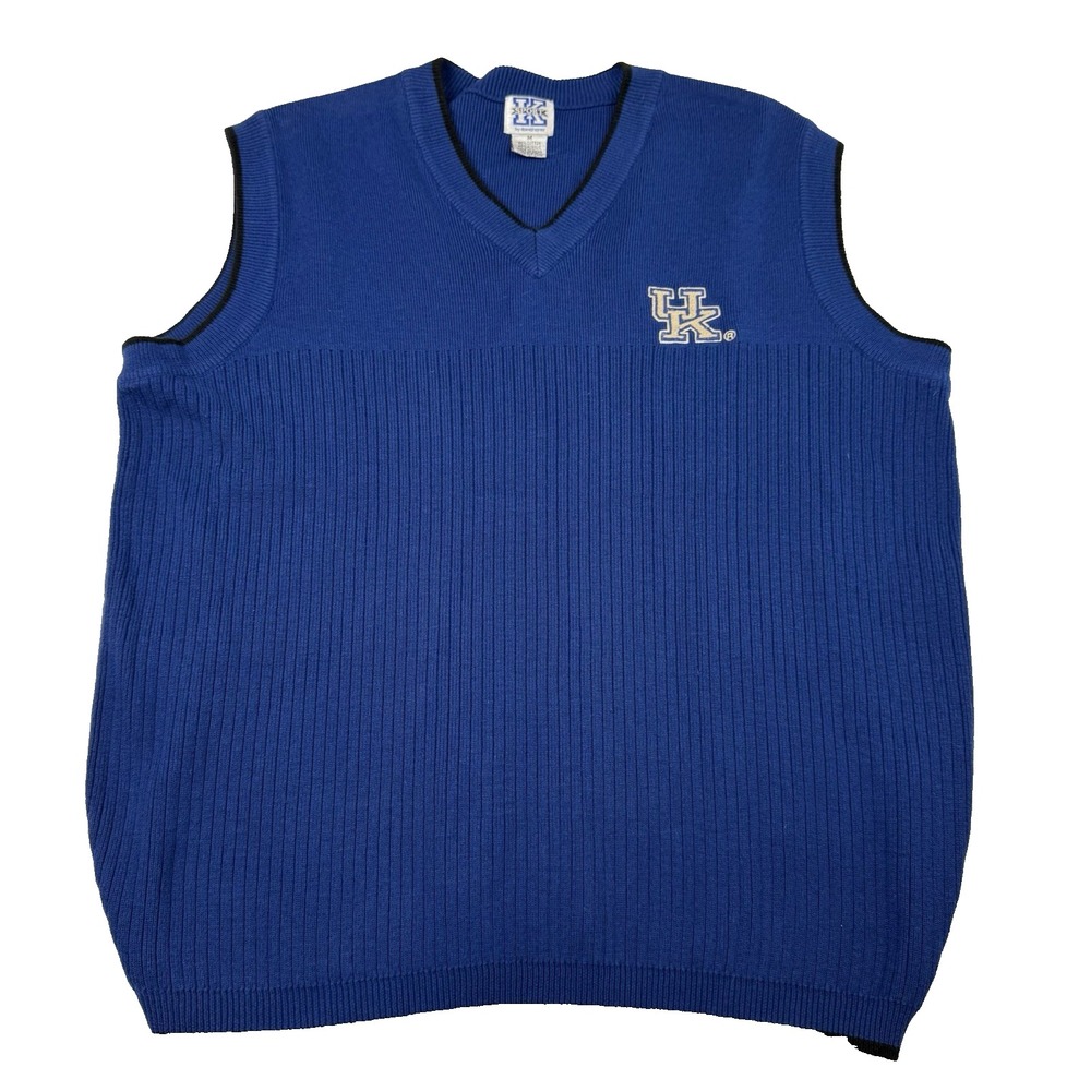 University Of Kentucky UK Wildcats Blue Sweater Vest Men's Size‎ Medium Game Day